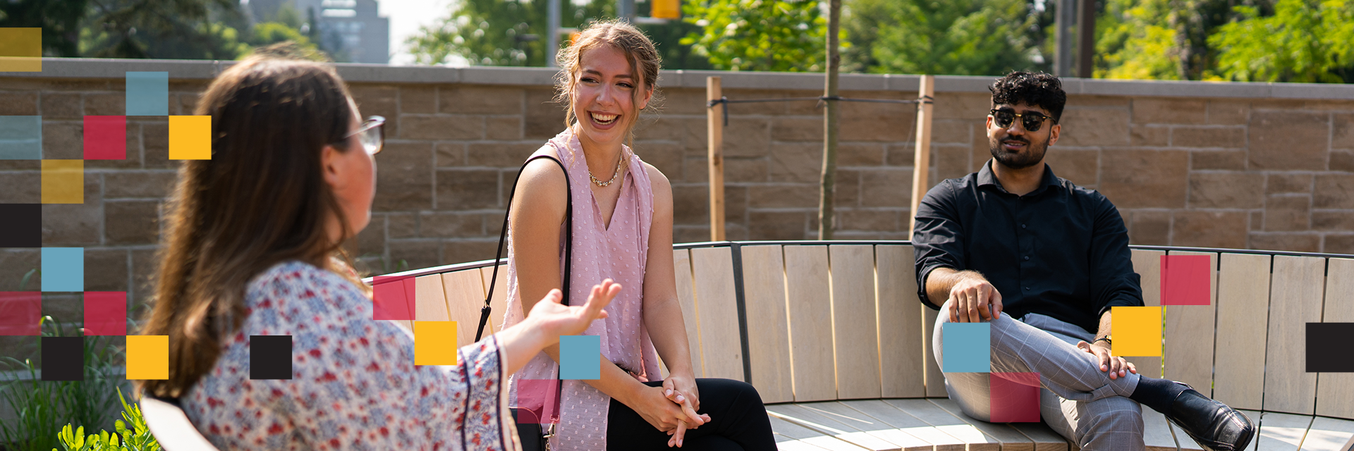 lang students outside of campus