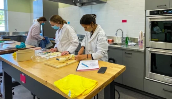 photo of the anita stewart lab with students working