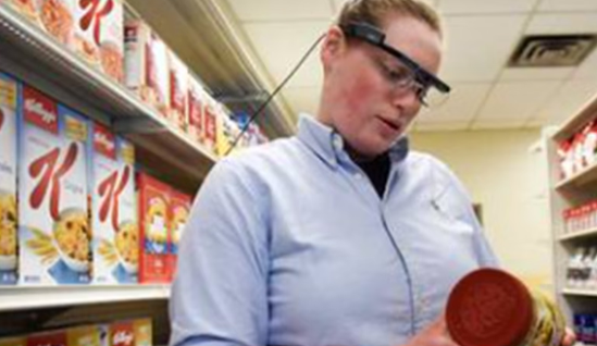 photo of researcher in longo's food lab