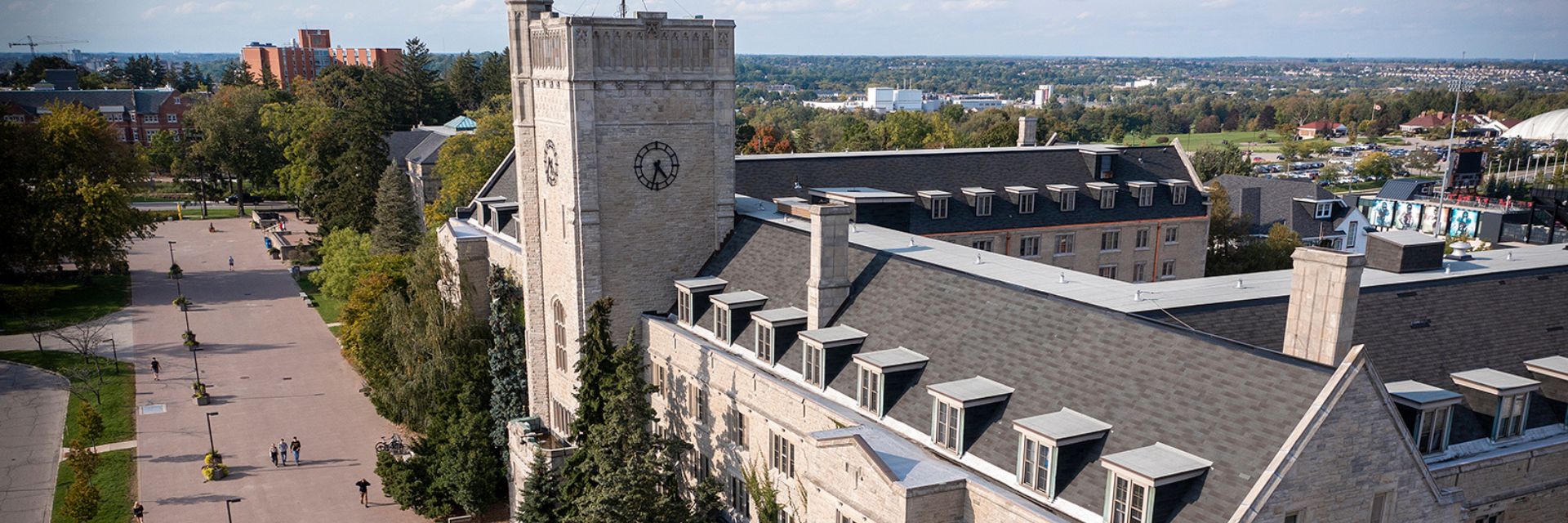 Aerial image of Johnston Hall