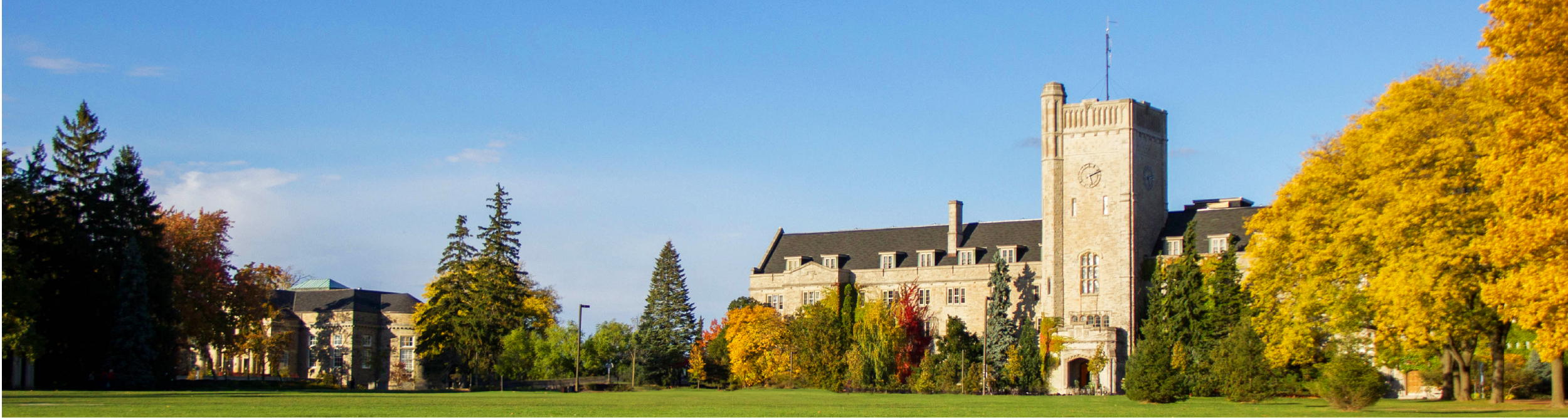 Johnston Green at the University of Guelph during fall time
