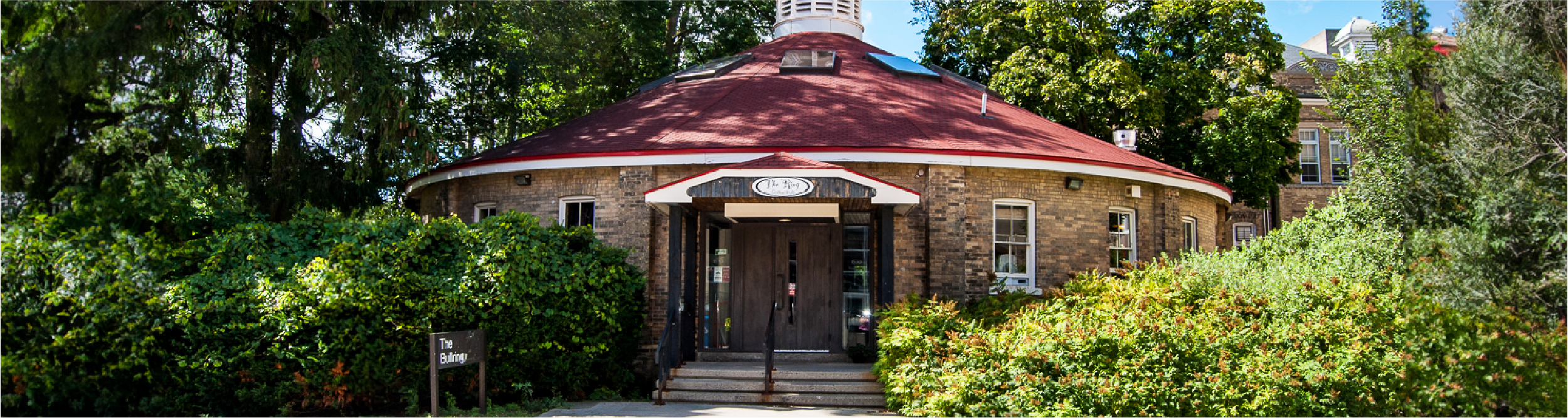The Bullring at the University of Guelph during spring time