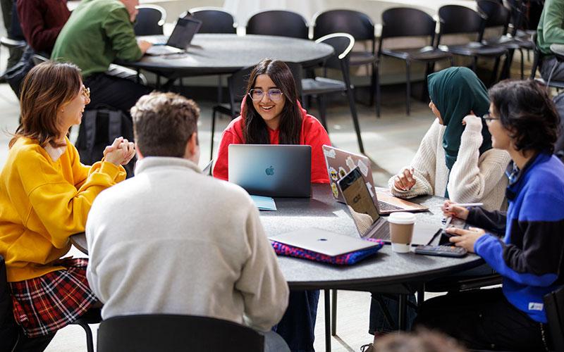 U of G students chatting