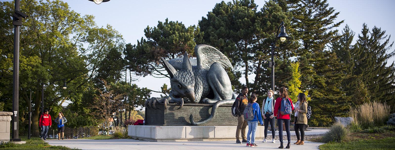 Image of students on campus