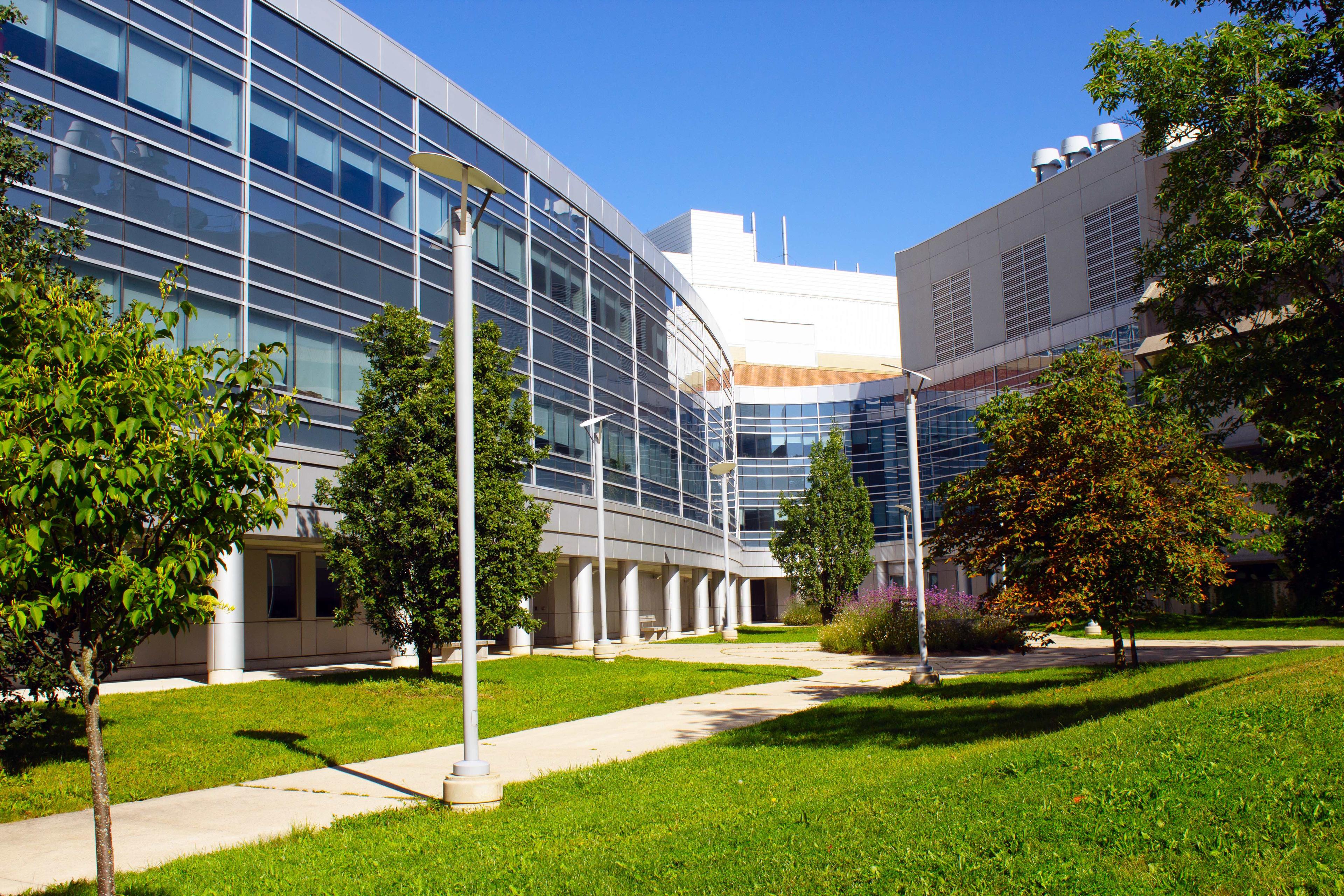 Image of Summerlee Science Complex in the fall