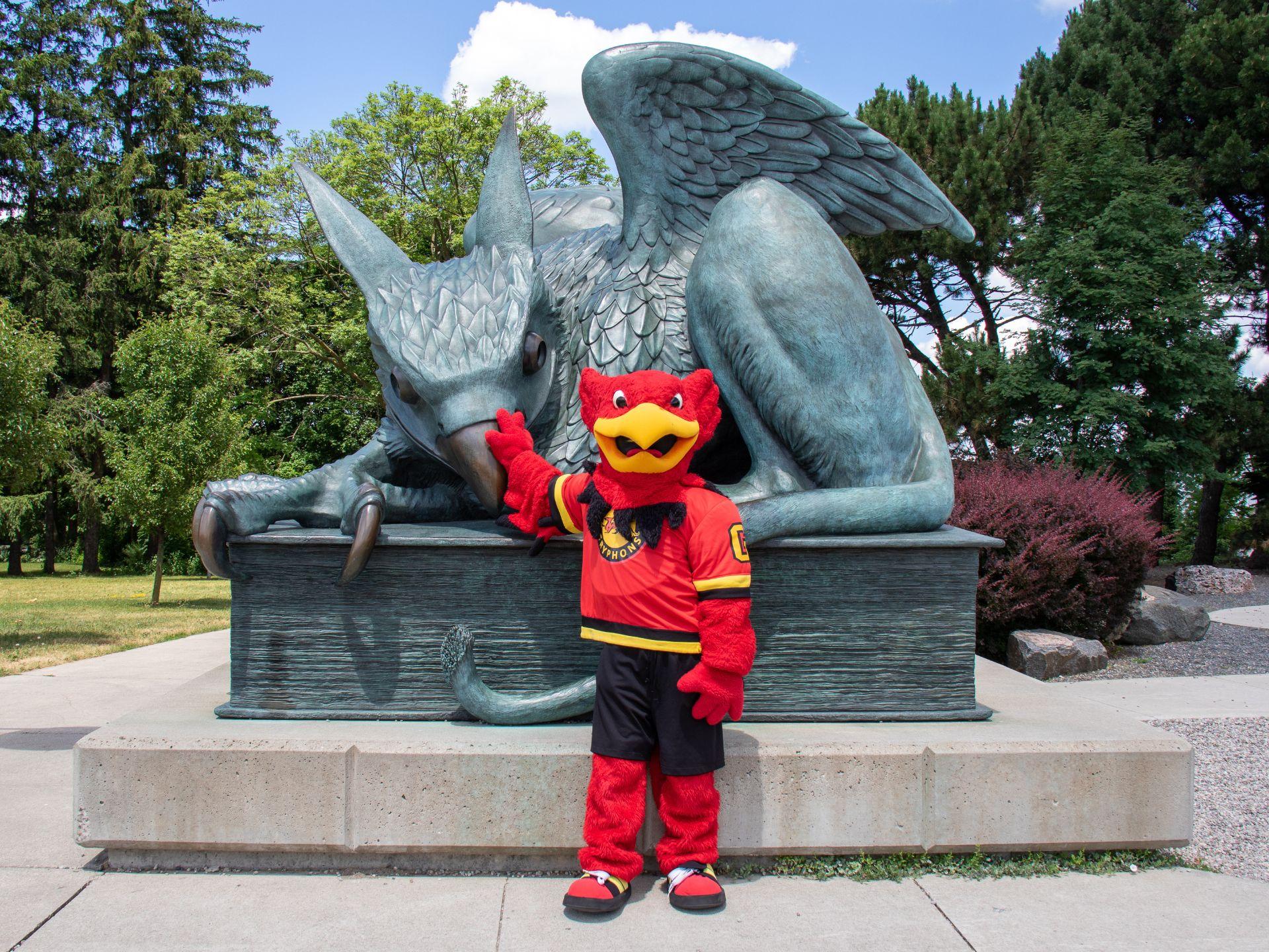 Gryph with Gryphon statue