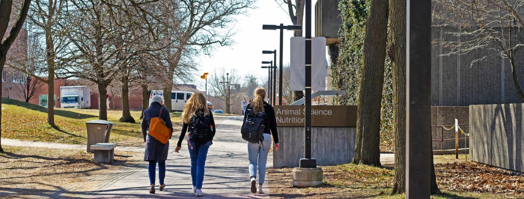 Students walking near ANNU