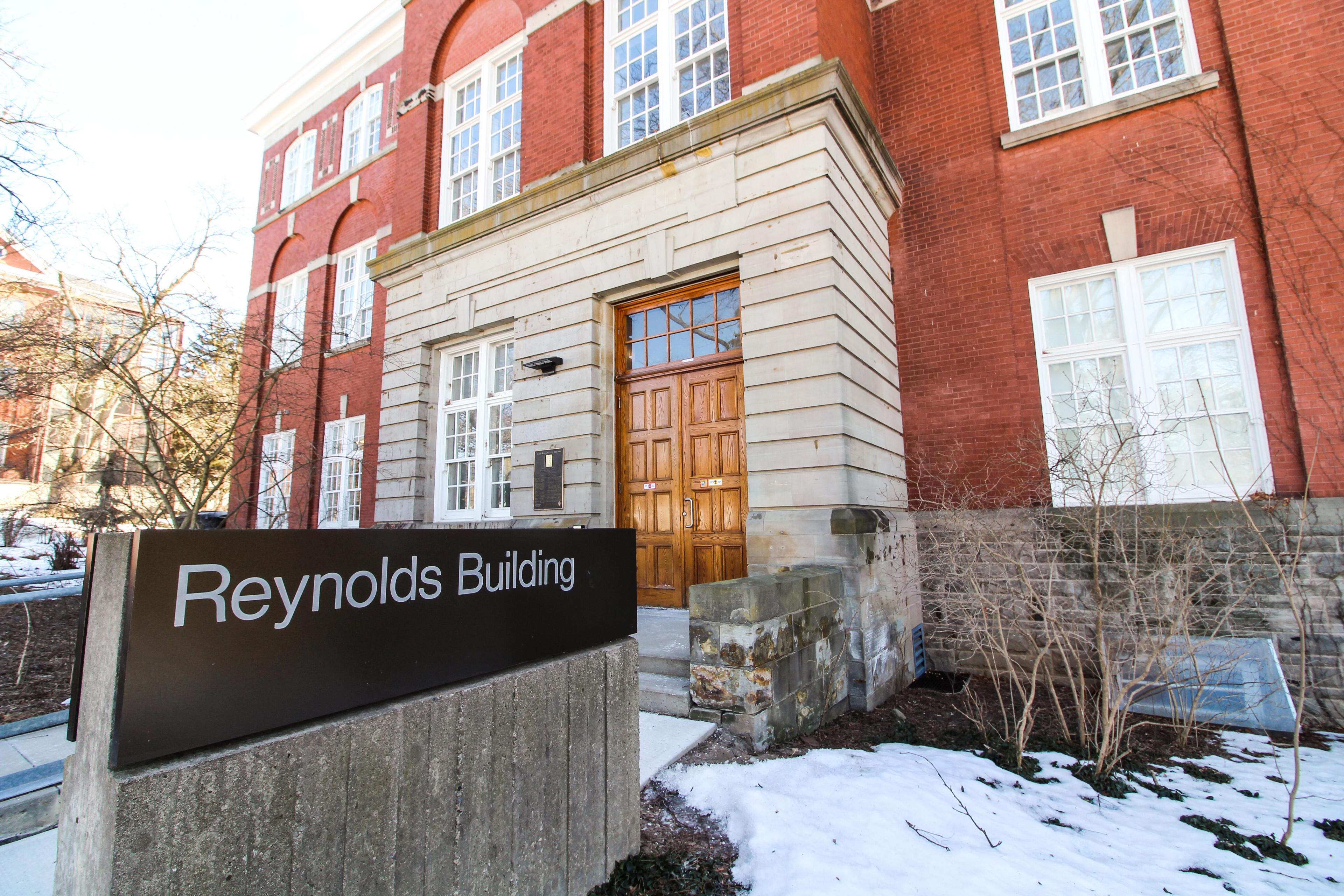 Reynolds building in the winter