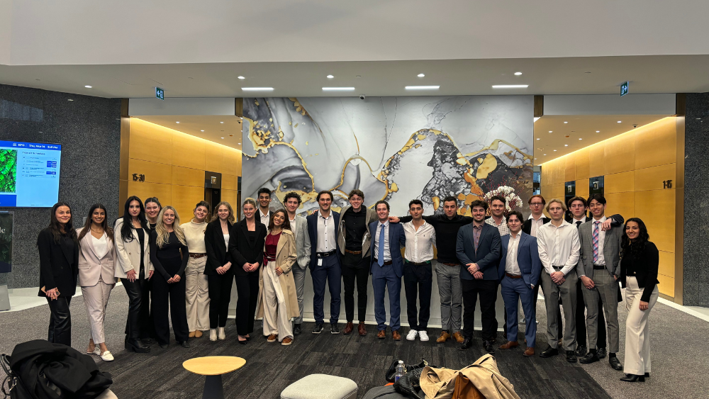 Group of Real Estate students.