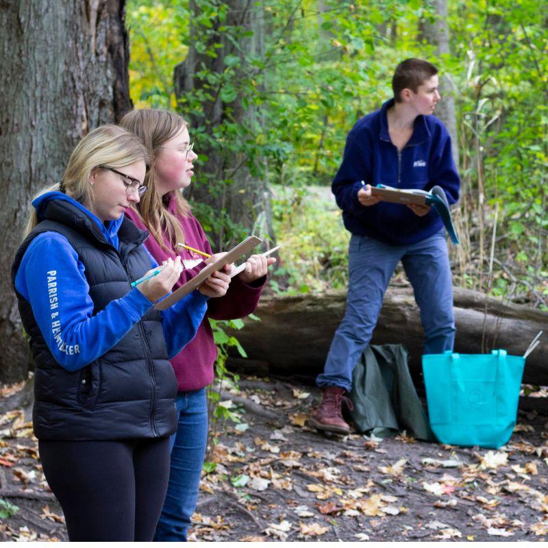 Students in the Arboretum