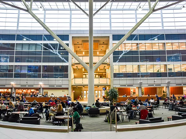 Summerlee Science Complex Waasamowin Atrium.