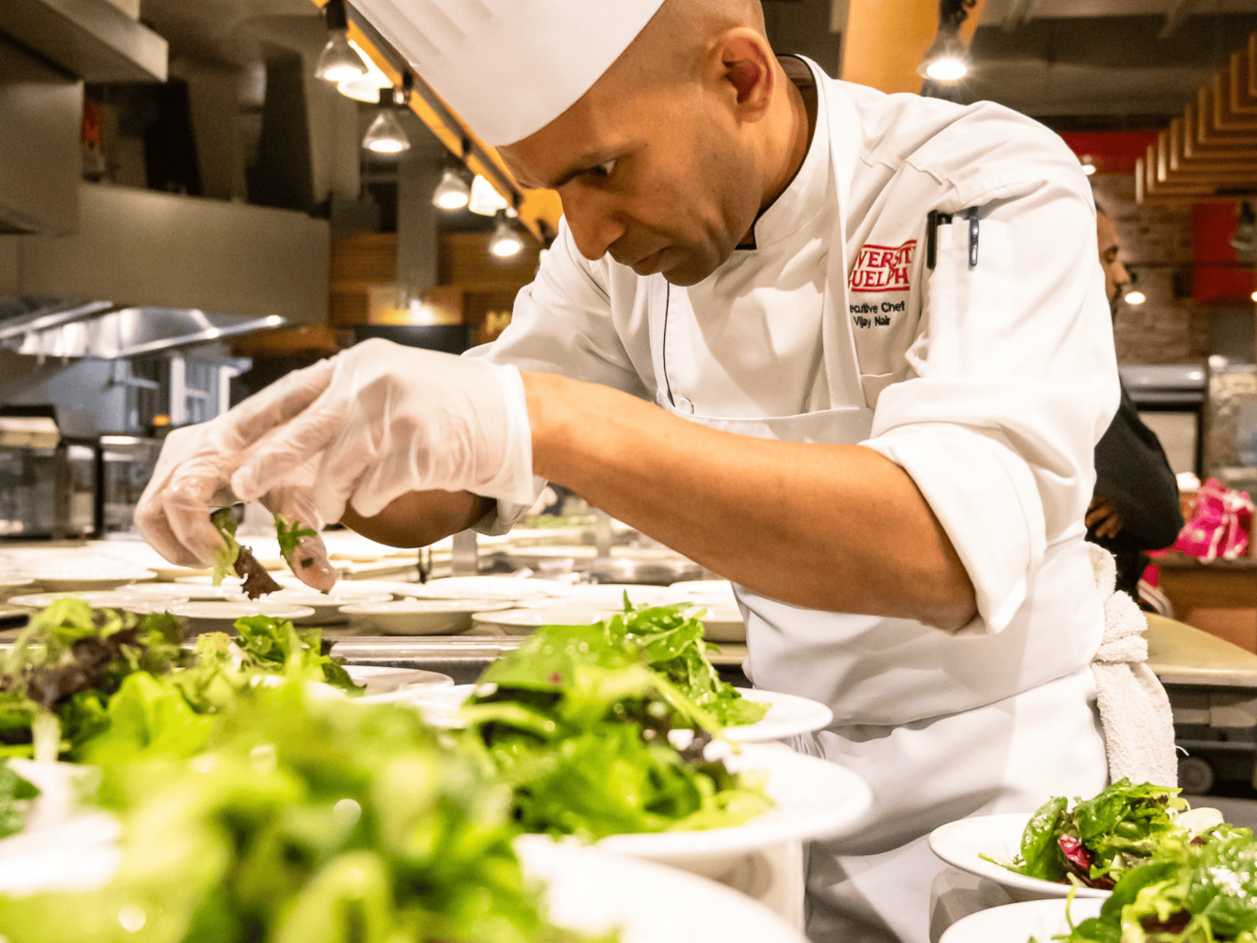 Vijay plating salads