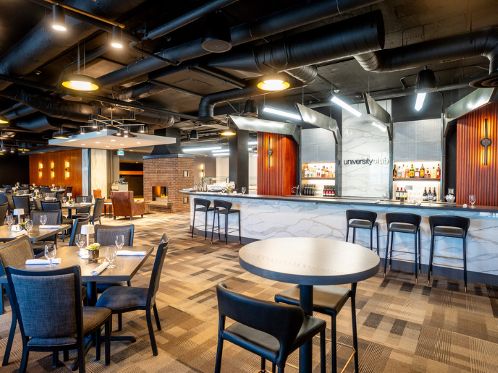 University Club dining room and bar 