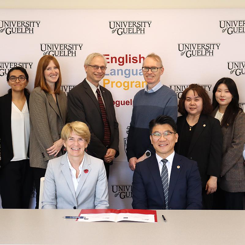 Group shot during MOU signing.
