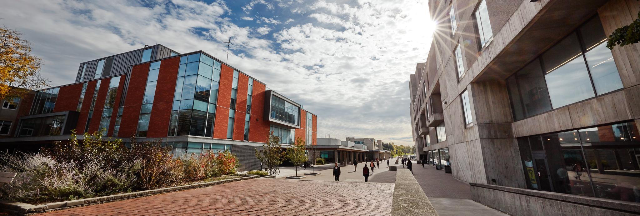 photo of Thornbrough Building and the University Centre