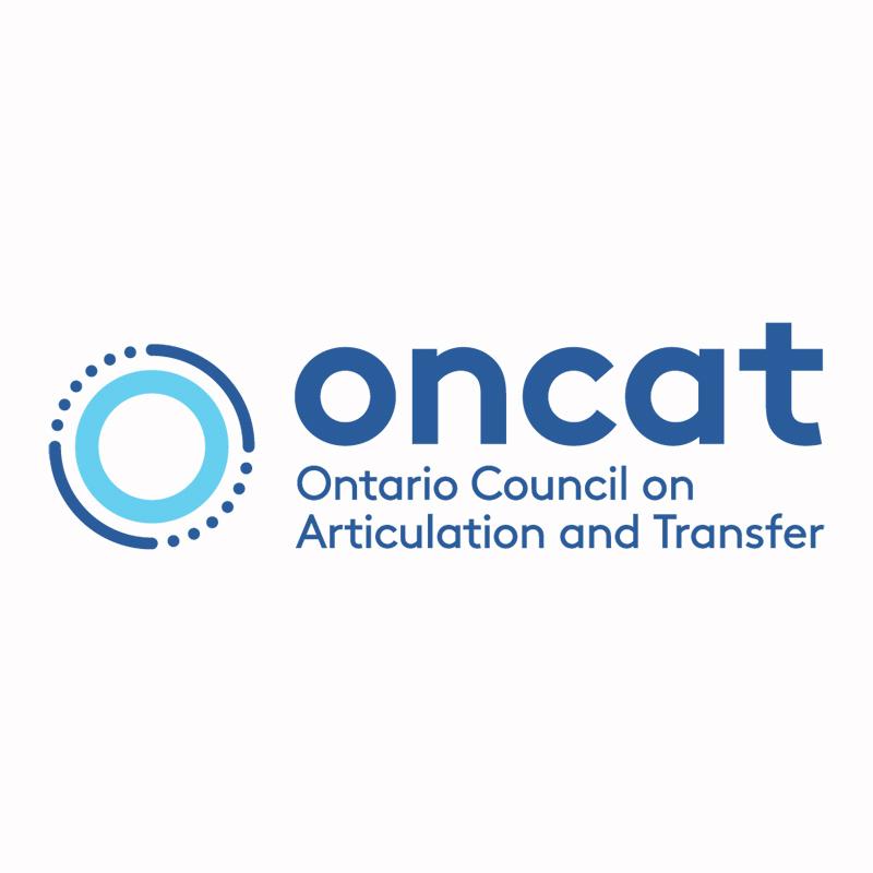 Ontario Council on Articulation and Transfer (oncat) logo.