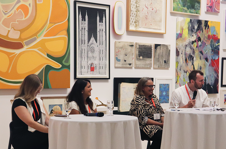 Panelists and participants at the Talent Forecast event.