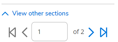 Screenshot of the arrows on the Plan, Schedule, Register & Drop page on WebAdvisor