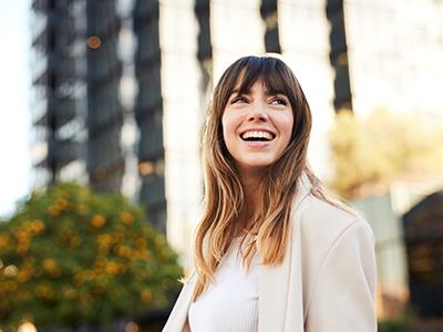 Young smiling professional woman.