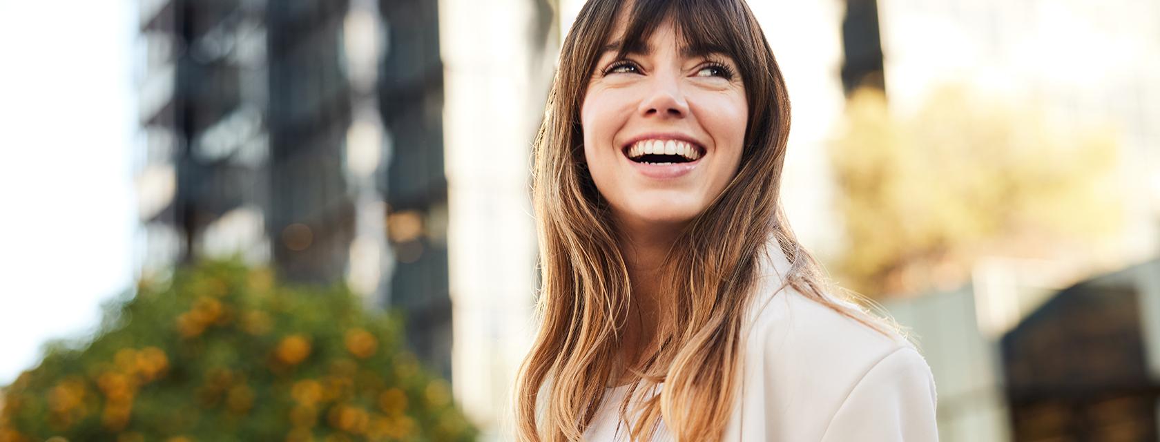 Young smiling professional woman.