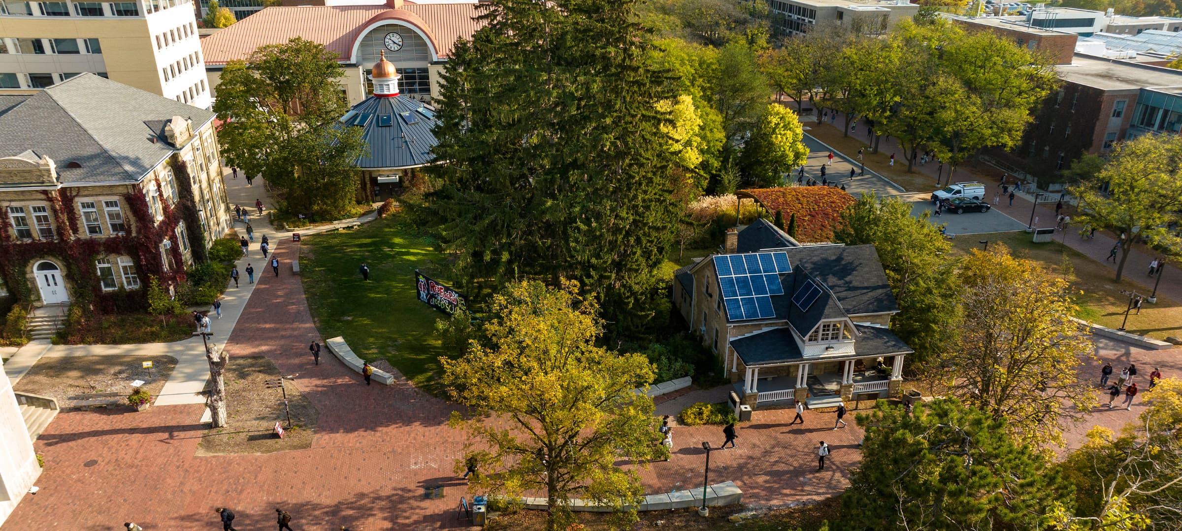 Aerial of U of G campus