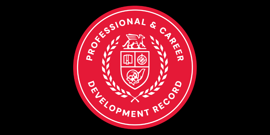 Professional & Career Development Record Badge.