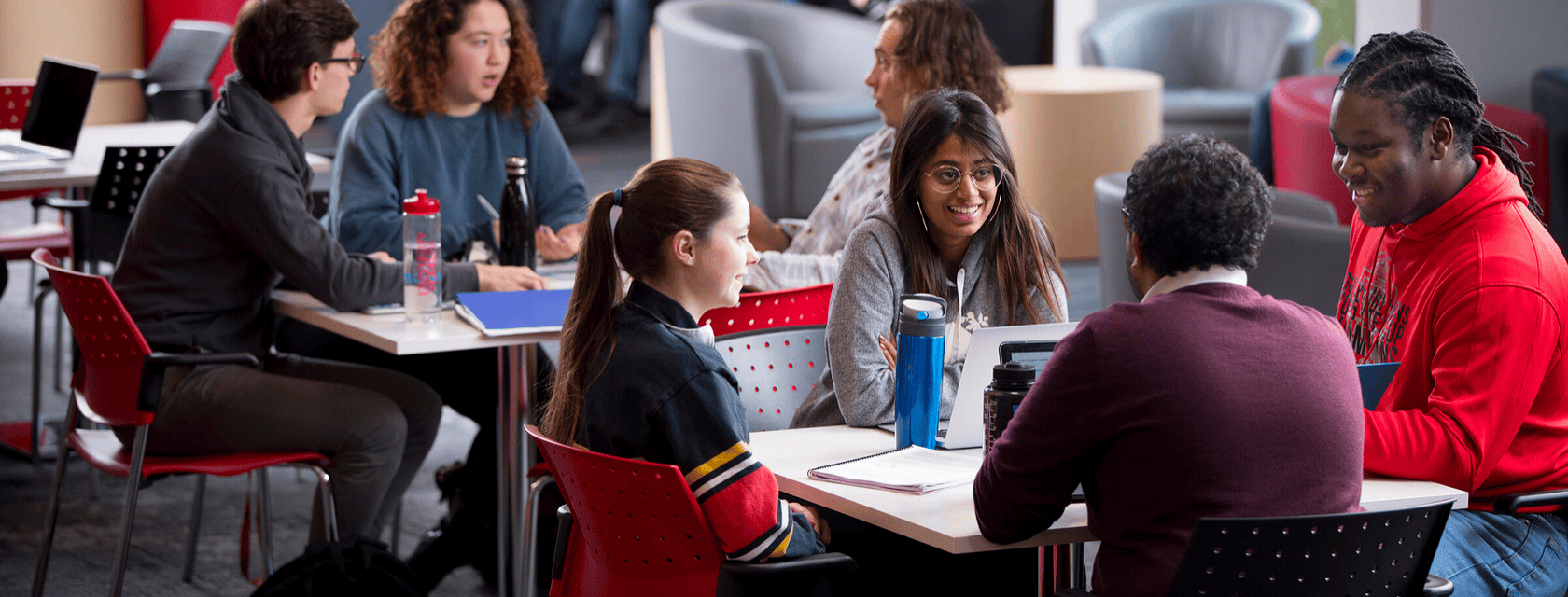 Students working together