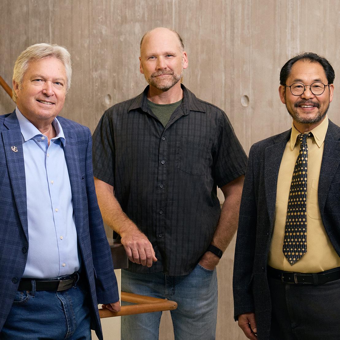 Drs. Mike Dixon, Youbin Zheng and Thomas Graham