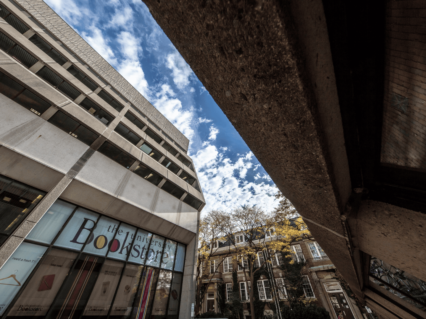 Artsy view of the Bookstore Building