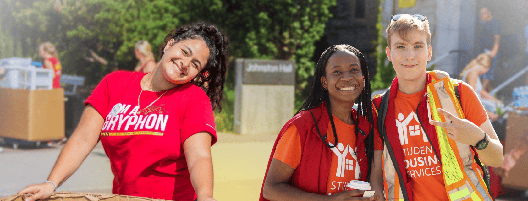 Students during Move-In Day