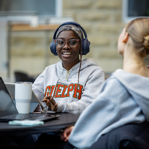 Students attending a webinar