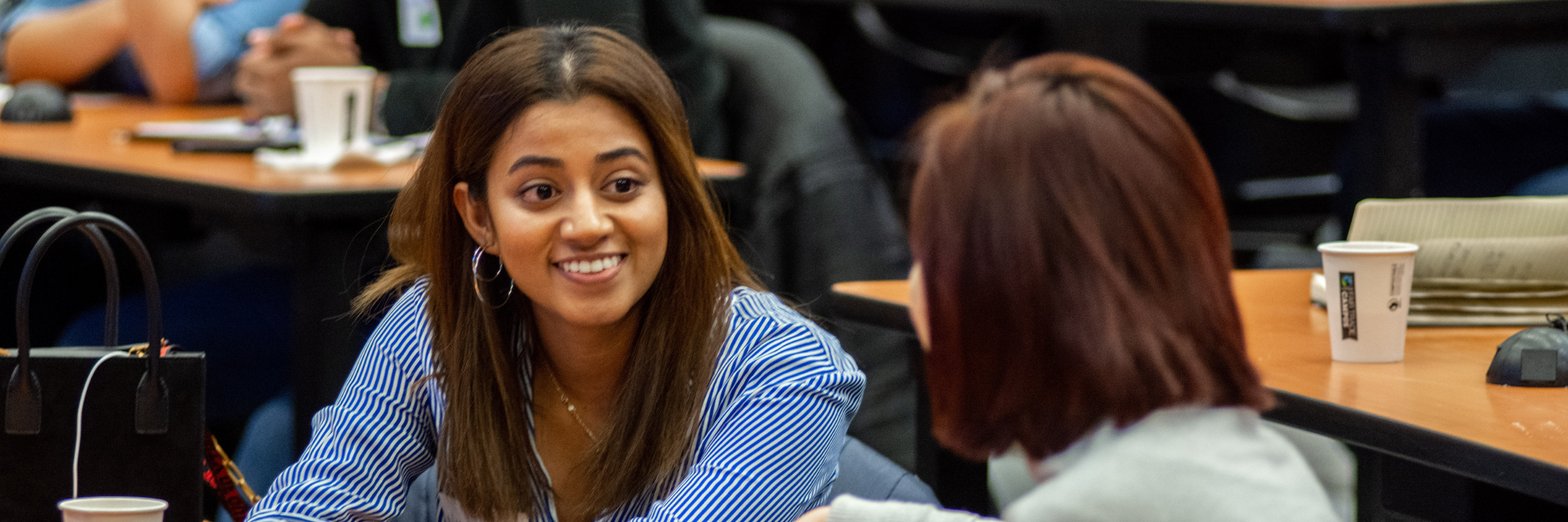 Two students talking