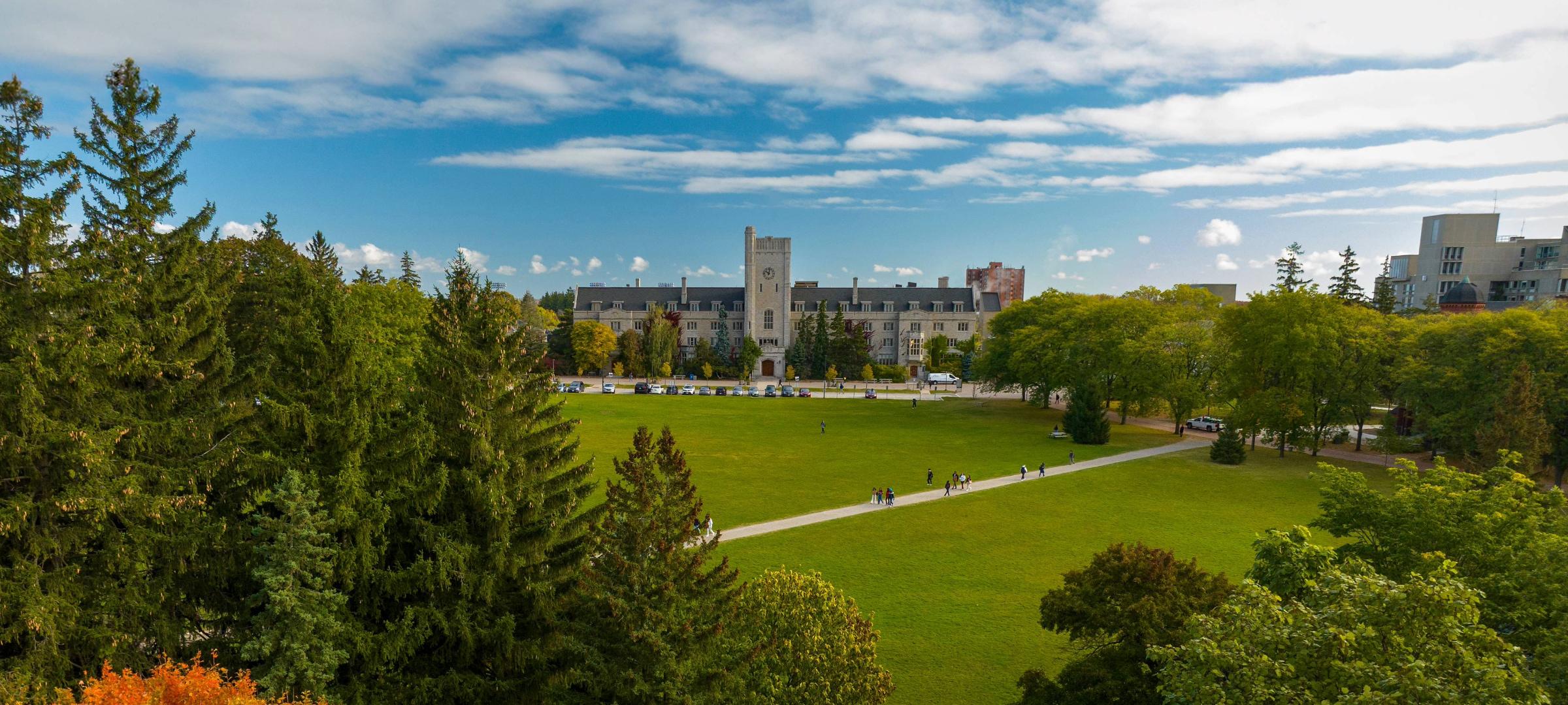 Johnston Green and Johnston Hall, University of Guelph