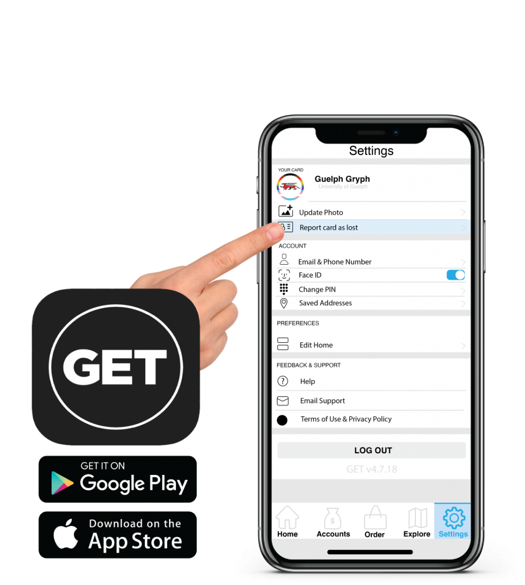 GET app report card as lost