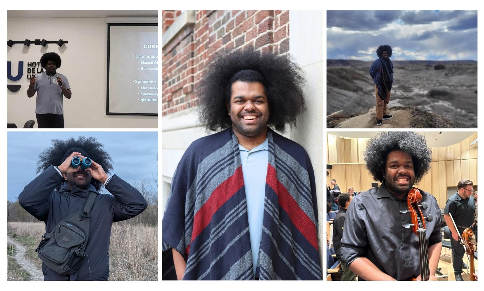 Collage of images of Daniel Lindo