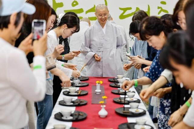 Tasting of Korean food