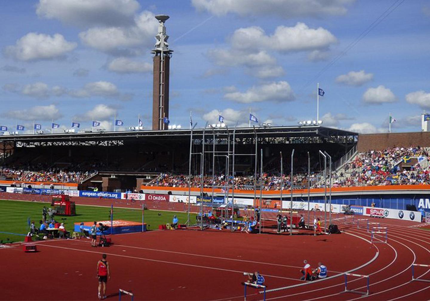 Track in stadium in the Netherlands